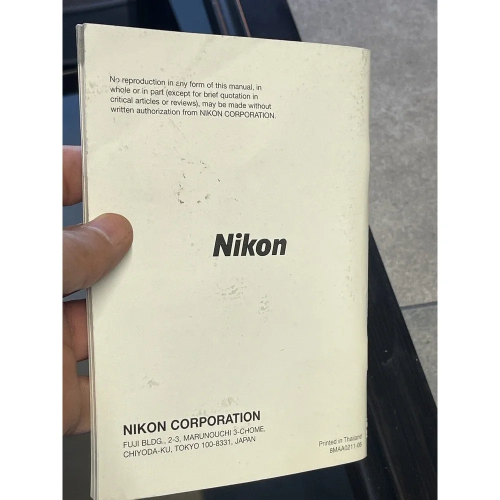 Nikon N80/N80QD Instruction manual book (en)